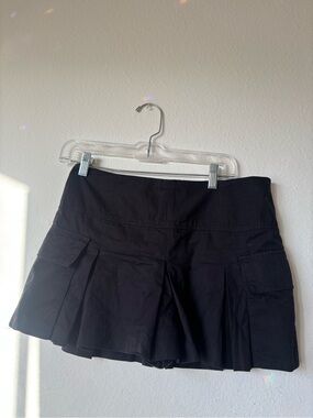 Black Zara Summer Festival Cargo Skirt